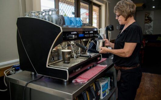 Food - serving barrista coffee